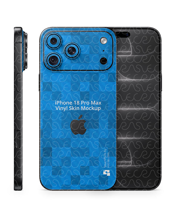 iPhone 18 Pro Max Mobile 2026 | Skin Design Mockup PSD Template