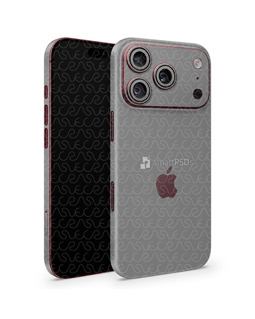 iPhone 18 Pro Max Mobile 2026 | Skin Design Mockup PSD Template Angled