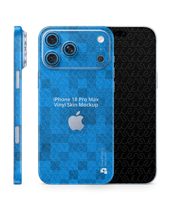 iPhone 18 Pro Max Mobile 2026 | Skin Design Mockup PSD Template