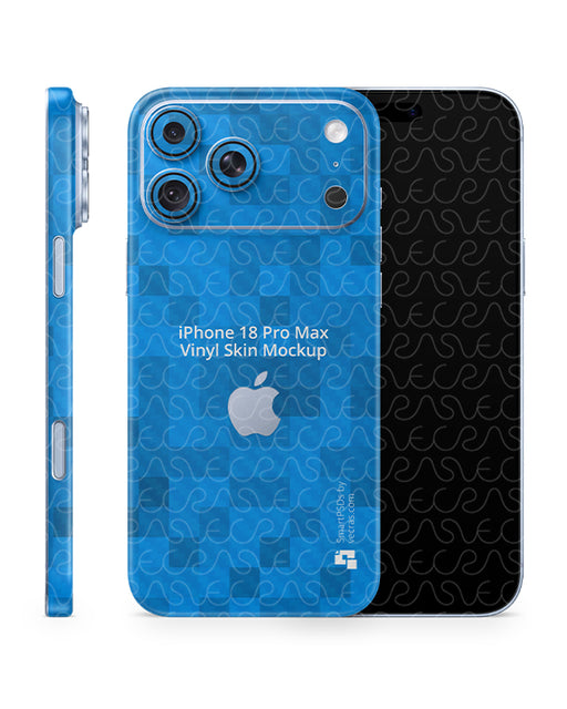 iPhone 18 Pro Max Mobile 2026 | Skin Design Mockup PSD Template