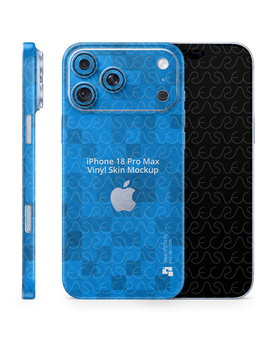iPhone 18 Pro Max Mobile 2026 | Skin Design Mockup PSD Template