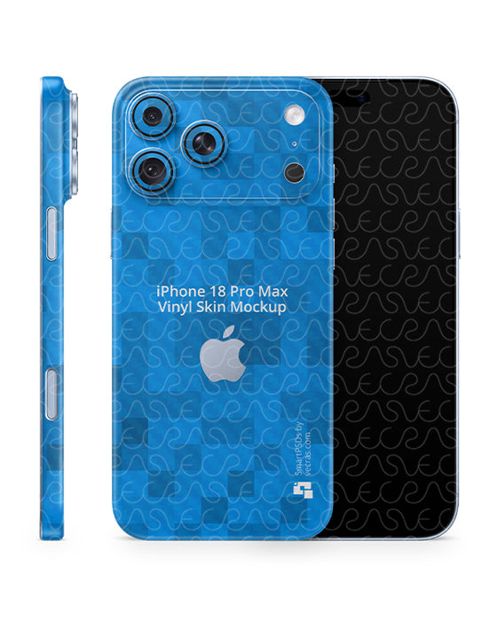 iPhone 18 Pro Max Mobile 2026 | Skin Design Mockup PSD Template