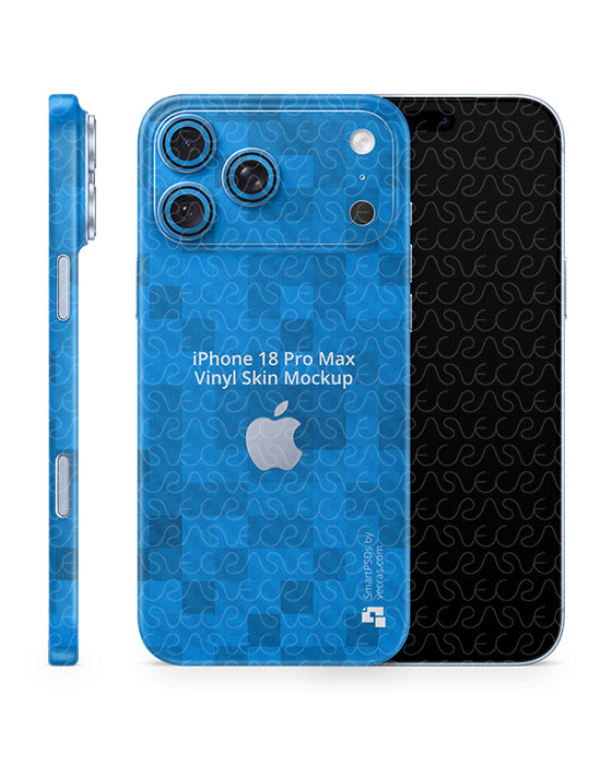 iPhone 18 Pro Max Mobile 2026 | Skin Design Mockup PSD Template