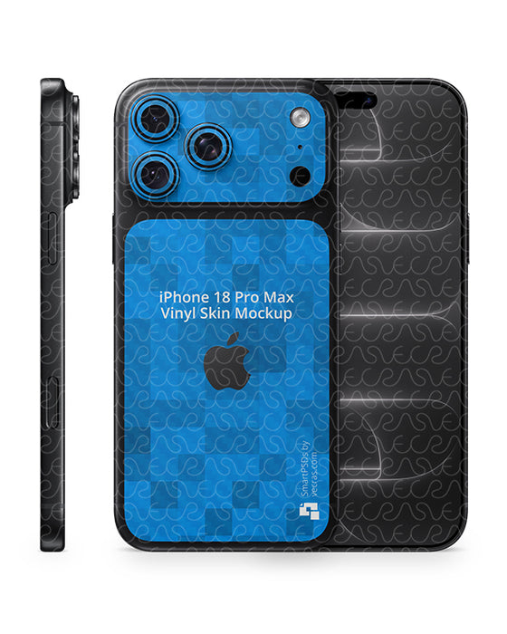 iPhone 18 Pro Max Mobile 2026 | Skin Design Mockup PSD Template