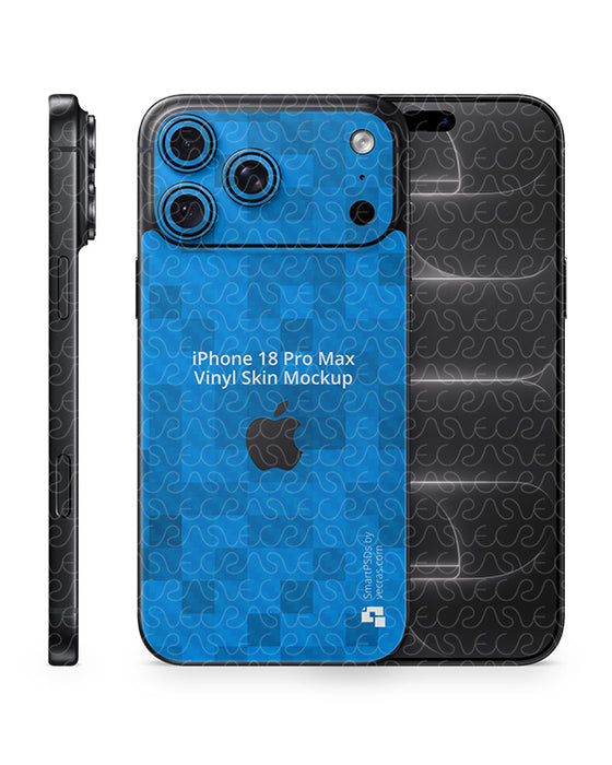 iPhone 18 Pro Max Mobile 2026 | Skin Design Mockup PSD Template
