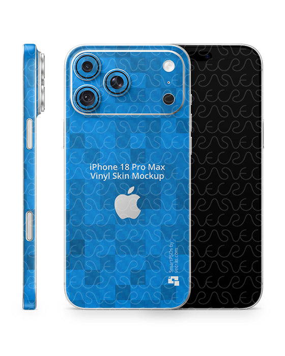 iPhone 18 Pro Max Mobile 2026 | Skin Design Mockup PSD Template