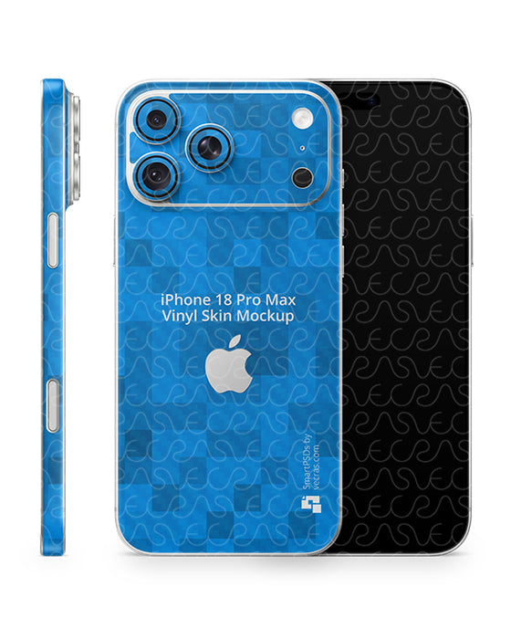 iPhone 18 Pro Max Mobile 2026 | Skin Design Mockup PSD Template