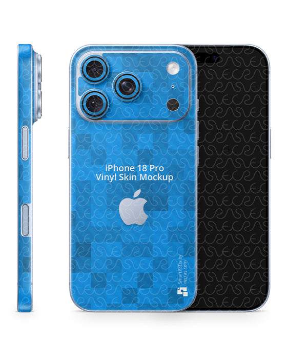 iPhone 18 Pro Mobile 2026 | Skin Design Mockup PSD Template