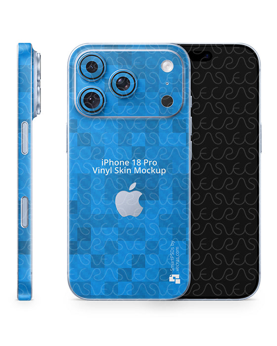 iPhone 18 Pro Mobile 2026 | Skin Design Mockup PSD Template