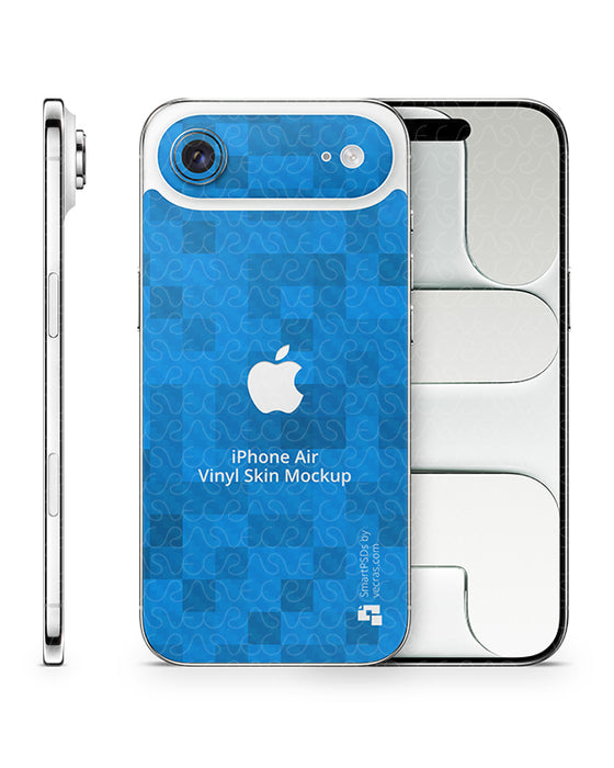 iPhone Air Full Wrap Skin Design Mockup Front Back and Side