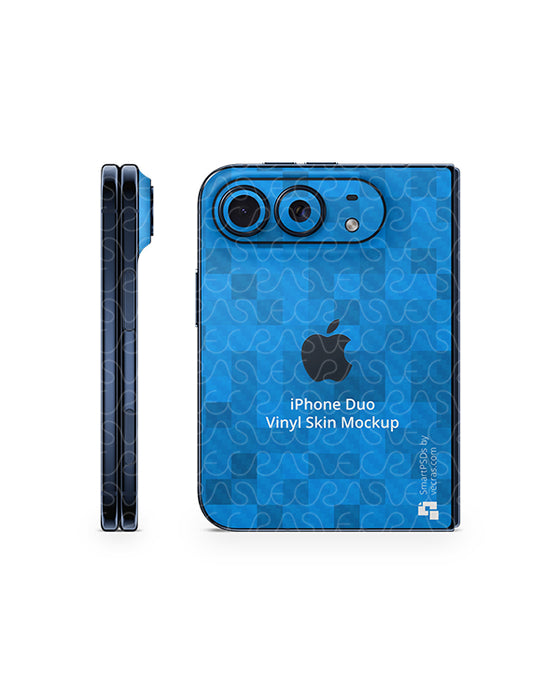 iPhone Duo Mobile 2026 | Skin Design Mockup PSD Template 