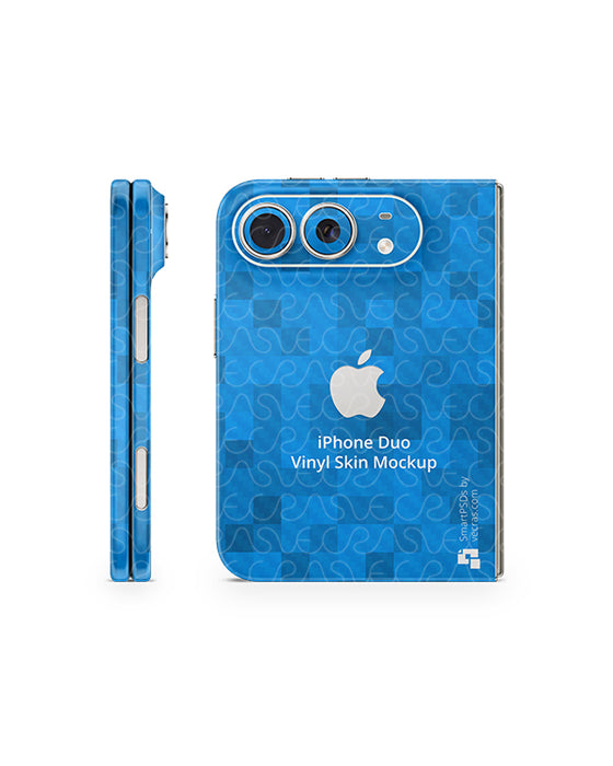 iPhone Duo Mobile 2026 | Skin Design Mockup PSD Template 