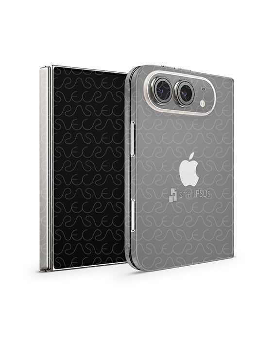 iPhone Duo Mobile 2026 | Skin Design Mockup PSD Template Angled