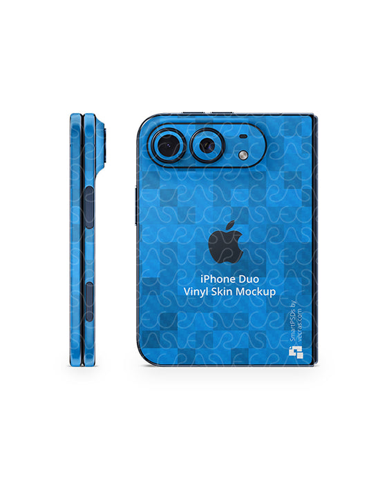 iPhone Duo Mobile 2026 | Skin Design Mockup PSD Template 