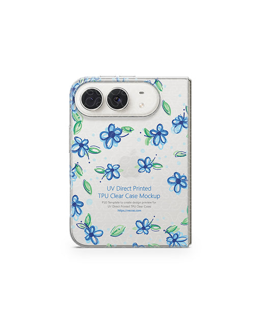 iPhone Duo Mobile 2026 | UV TPU Clear Mockup Template