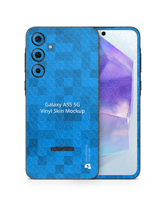 Galaxy A55 5G (2024) PSD Skin Mockup Template