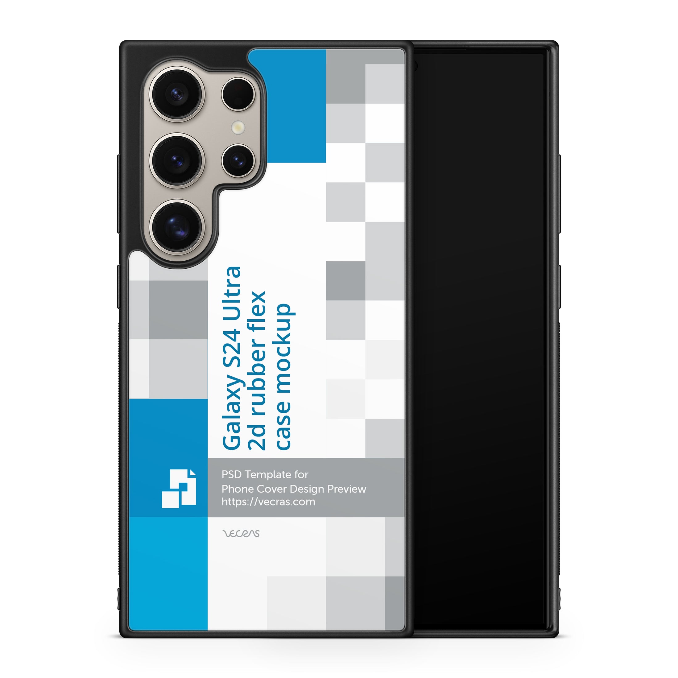 Galaxy S24 Ultra (2024) 2d Rubber Flex Case Design Mockup — VecRas