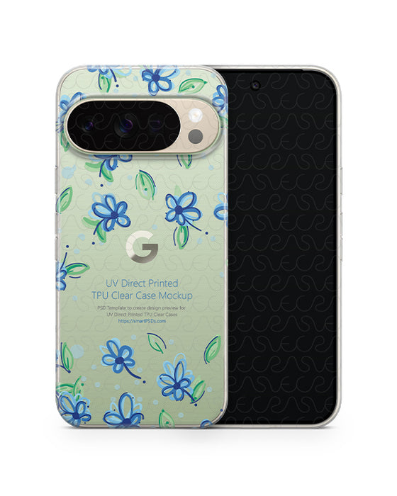 Google Pixel 10 Pro 2025 | UV TPU Clear Mockup Template