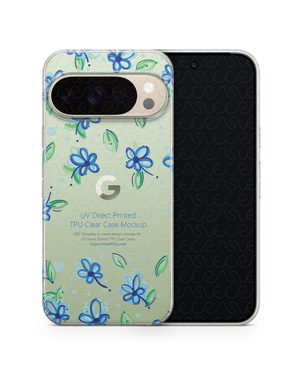 Google Pixel 10 Pro 2025 | UV TPU Clear Mockup Template — VecRas