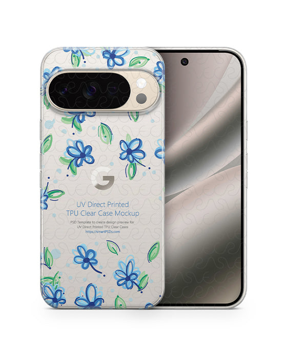 Google Pixel 10 Pro 2025 | UV TPU Clear Mockup Template
