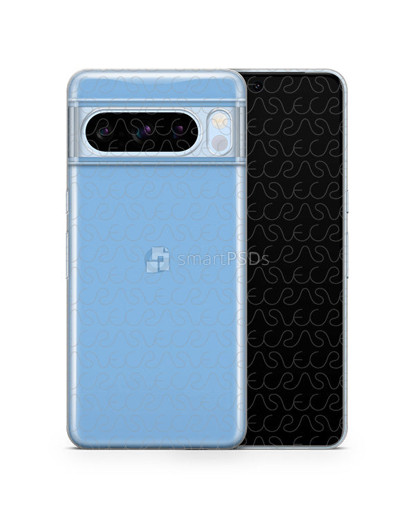 Google Pixel 8 Pro (2023) TPU Clear Case Mockup