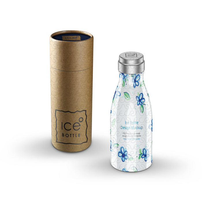 Ice Bottle with Packing Design Mockup PSD