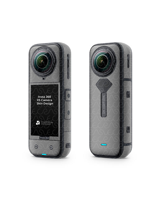 Insta360 X5 Action Camera 2025 | Skin Design Mockup PSD Template