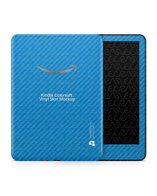 Kindle Colorsoft Vinyl Skin Mockup PSD Template