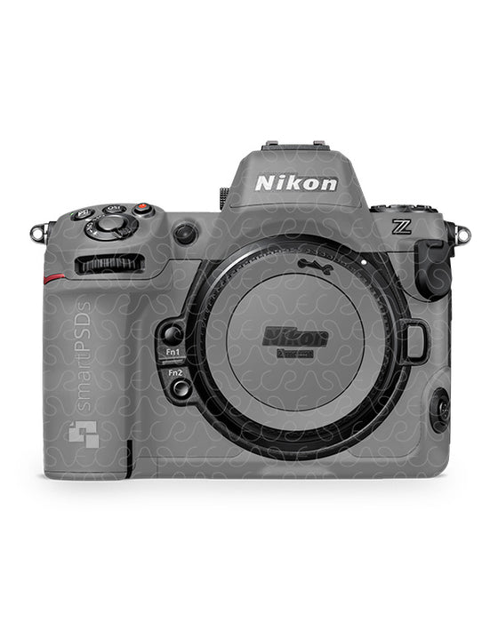 Nikon Z8 Camera (2023) Vinyl Skin Mockup PSD Template