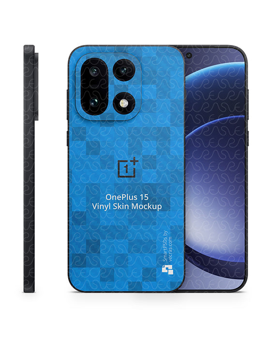 OnePlus 15 Mobile 2025 | Skin Design Mockup PSD Template Back Only