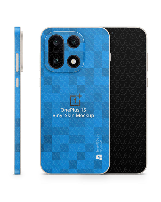OnePlus 15 Mobile 2025 | Skin Design Mockup PSD Template Split Full Wrap