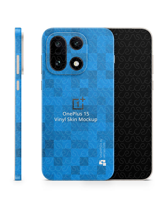 OnePlus 15 Mobile 2025 | Skin Design Mockup PSD Template Full Wrap