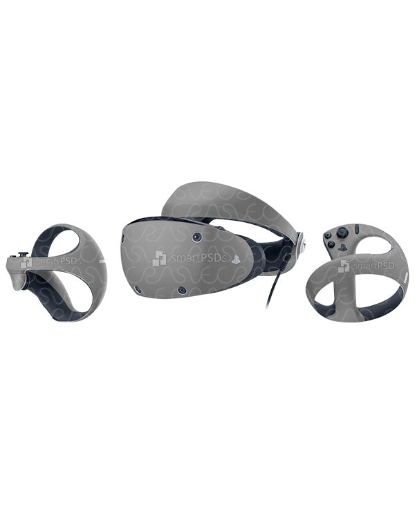 PlayStation VR2 (2023) Vinyl Skin Mockup PSD Template — VecRas