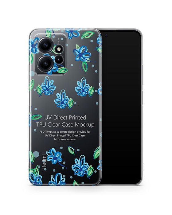 Redmi Note 12 4G (2023) TPU Clear Case Mockup