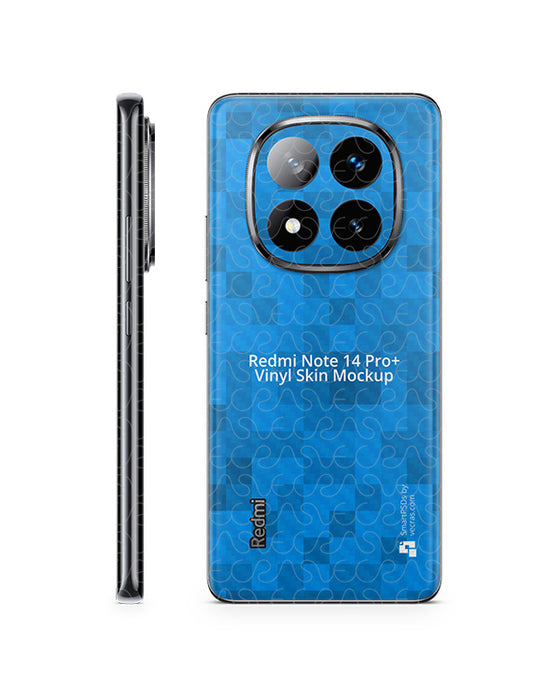 Redmi Note 14 Pro+ Full Wrap Skin PSD Template 