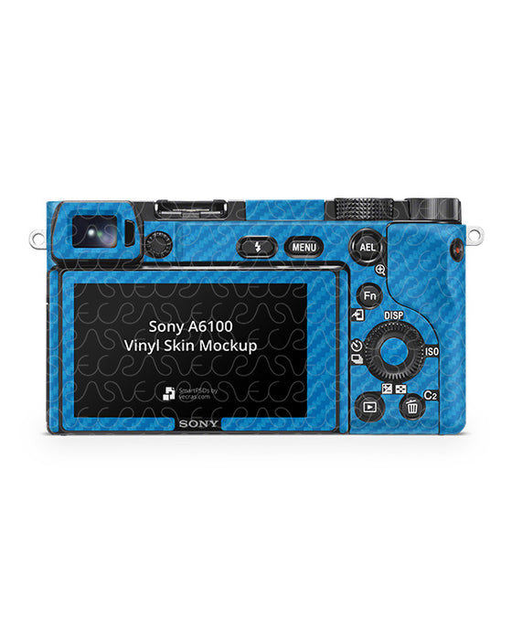 Sony A6100 Camera (2019) Vinyl Skin Mockup PSD Template
