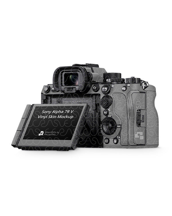 Sony A7R V Camera (2022) Vinyl Skin Mockup PSD Template — VecRas