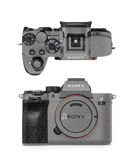 Sony A7R IV Camera (2019) Vinyl Skin Mockup PSD Template