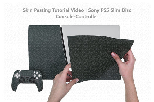 Sony PS5 Slim Disc w Controller 3M Skin Pasting Tutorial 2023 VecRas