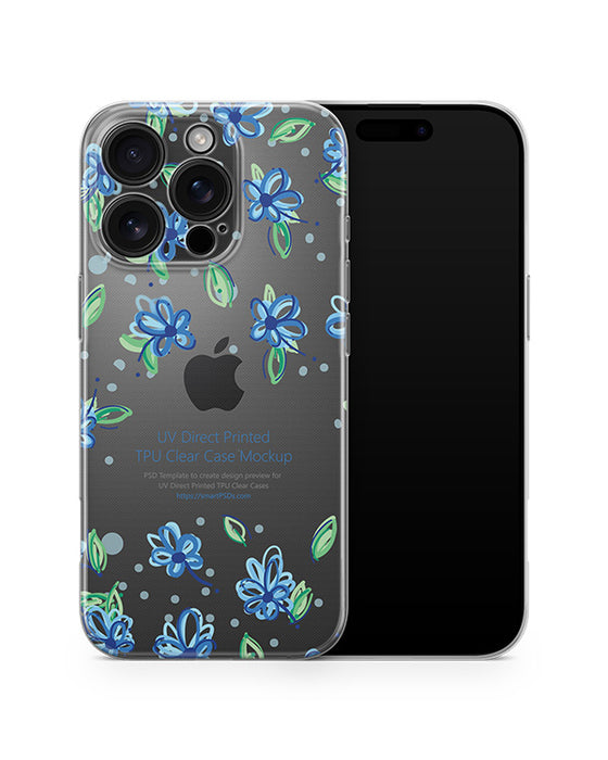 iPhone 16 Pro (2024) TPU Clear Case Mockup