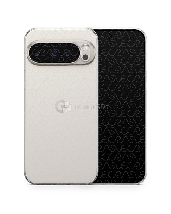 Google Pixel 9 Pro (2024) TPU Clear Case Mockup