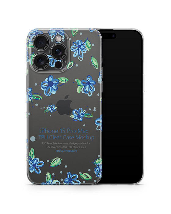 iPhone 15 Pro Max (2023) TPU Clear Case Mockup