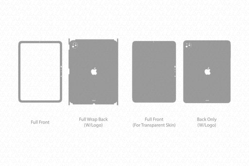 iPad Pro 11 M4 (2024) Full Wrap Skin Vector CutFile Template