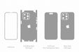 iPhone 15 Pro Max Full Wrap Skin Vector CutFile Template
