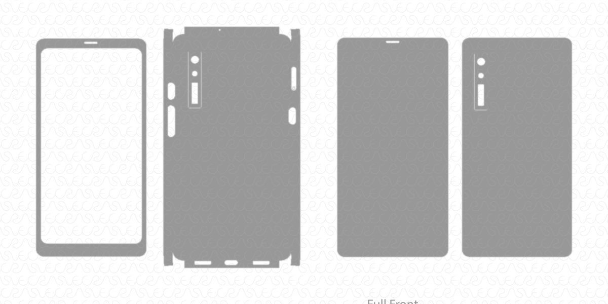 BOOX Palma ePaper Skin CutFile Vector Template Full Wrap SVG — VecRas