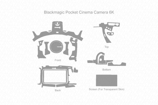 Blackmagic Camera 6K Full Wrap Skin Vector CutFile Template