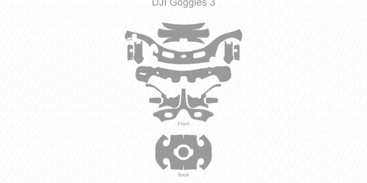 dji goggles sticker DJI Goggles 3 Skin CutFile Template Full Wrap SVG — VecRas