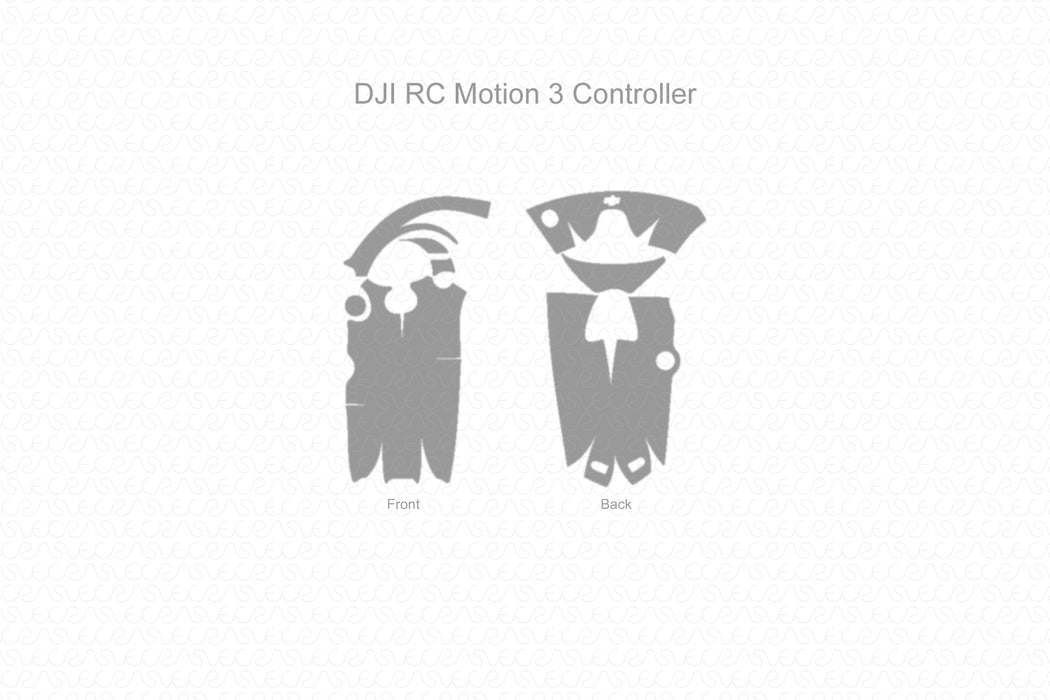 DJI RC Motion 3 Controller Full Wrap Skin Vector CutFile Template