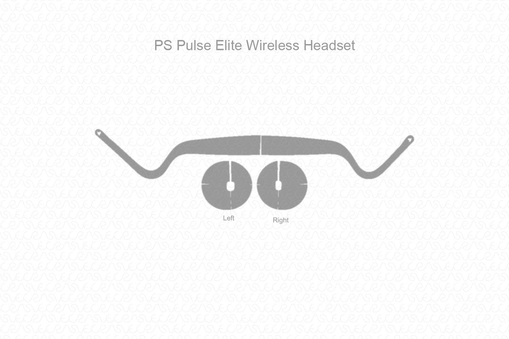 PlayStation Pulse Elite Headet Skin CutFile Template