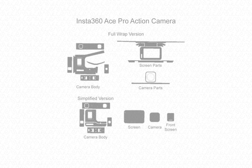 Insta360 Ace Pro Full Wrap Skin Vector CutFile Template